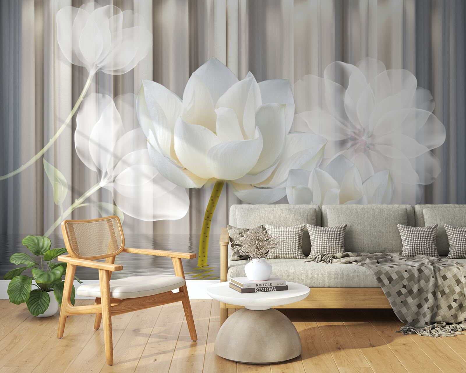 Fototapeta biele tulipány, svetlo ako vzduch