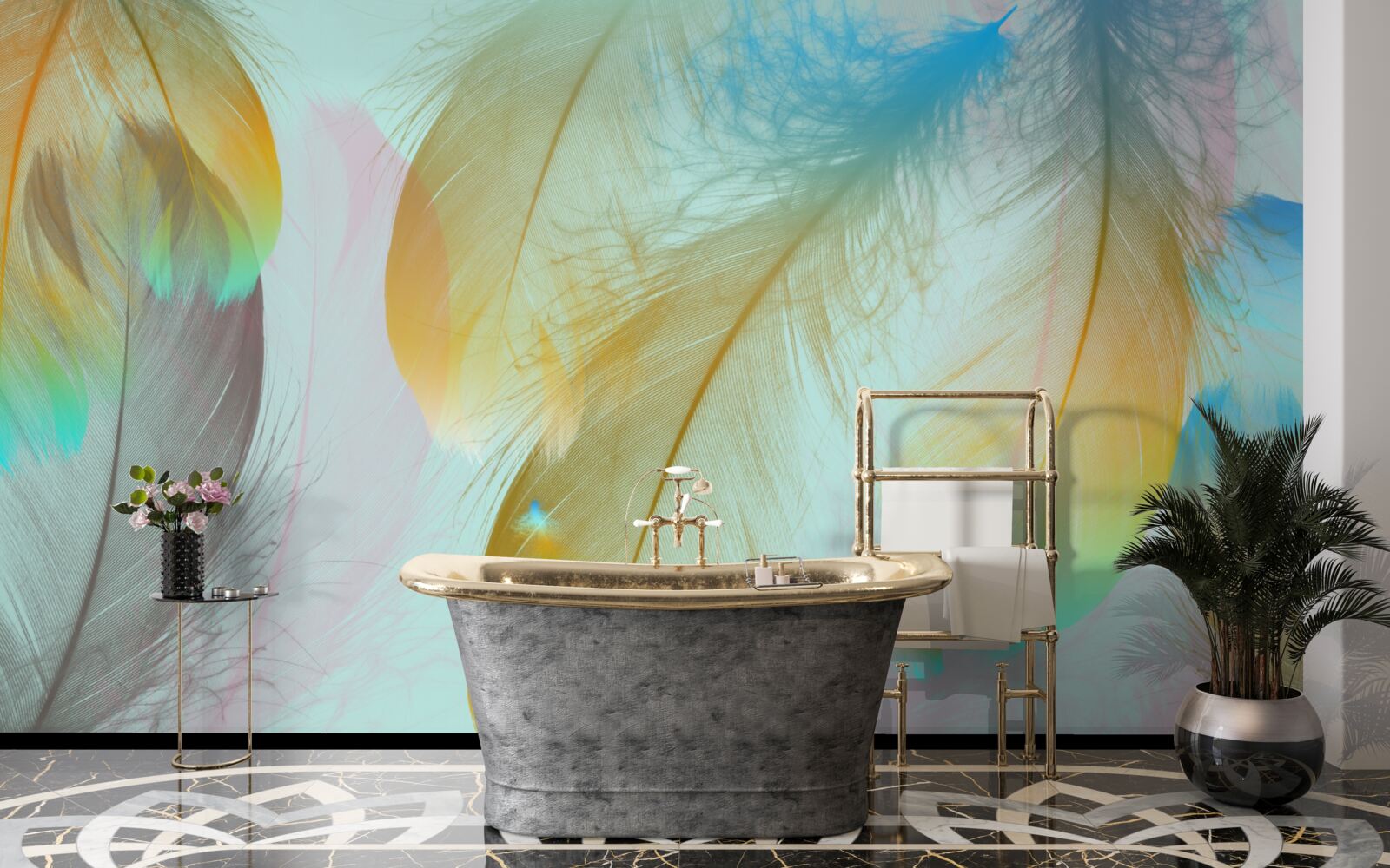 Fototapeta lietajúce mäkké perie