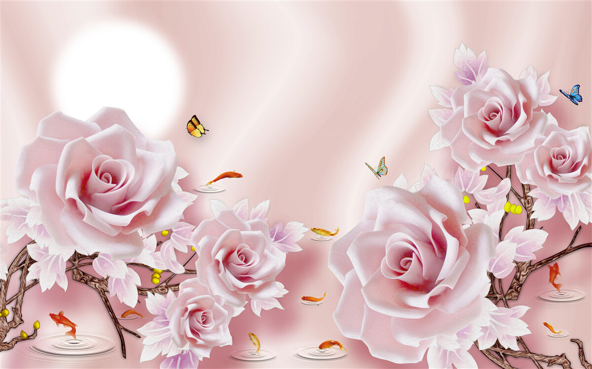 Fototapeta sada ružových púčikov na hodvábnom ružovom pozadí