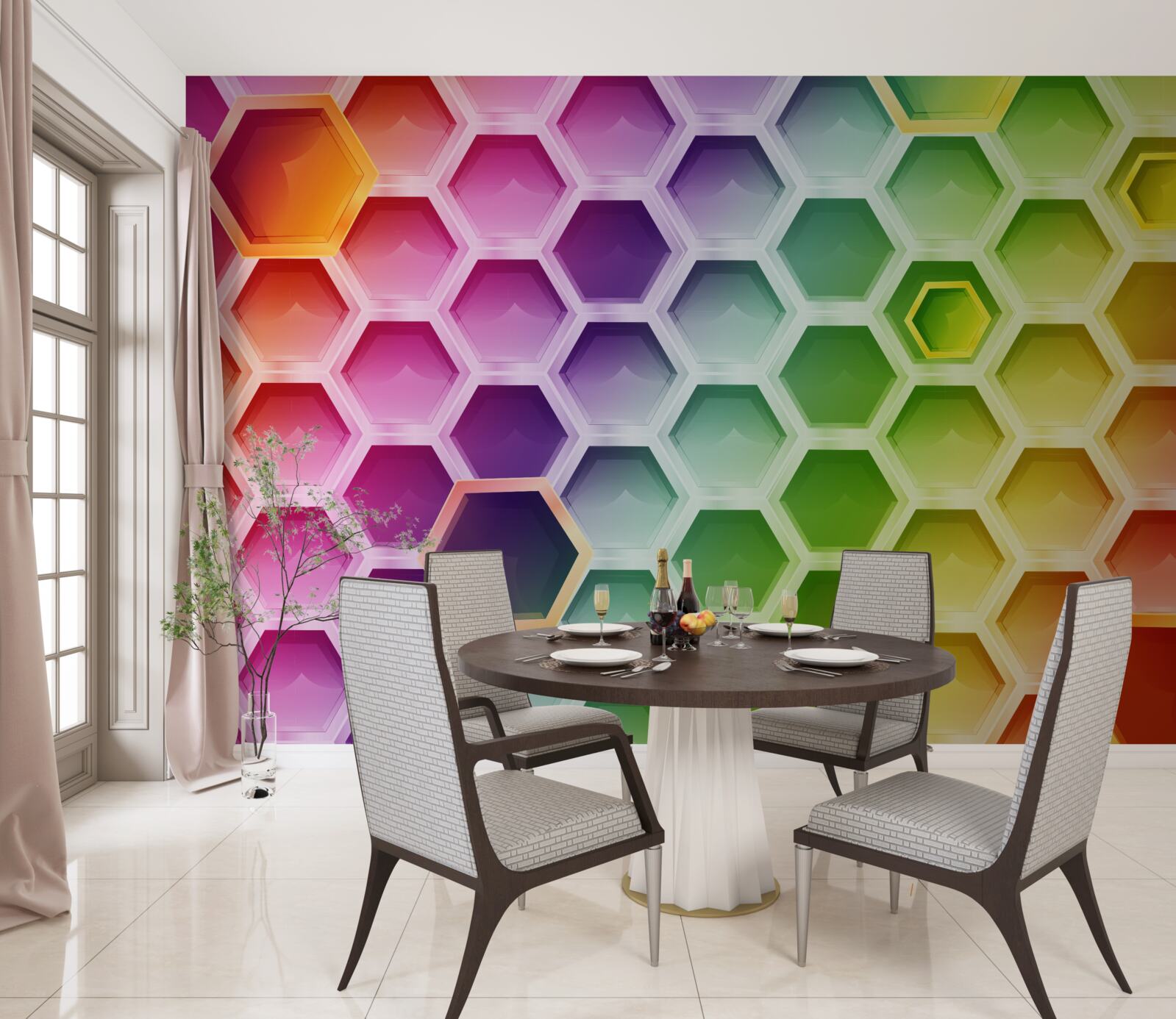 Fototapeta viacfarebné svetlé úle