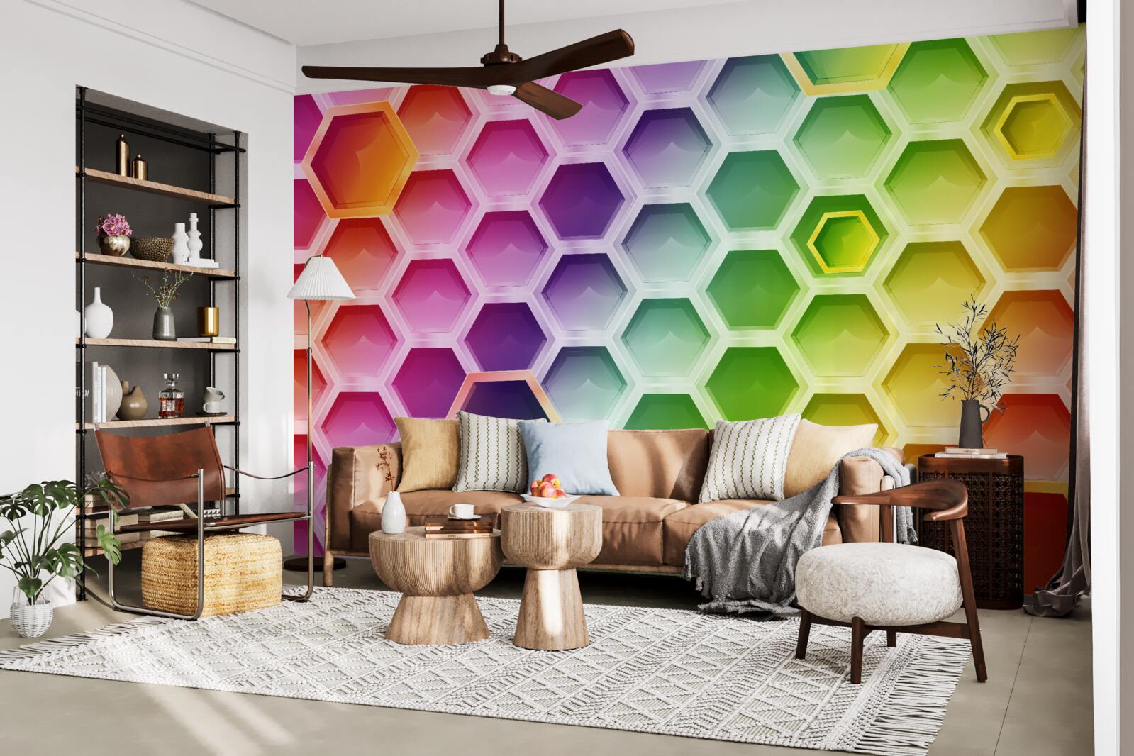 Fototapeta viacfarebné svetlé úle