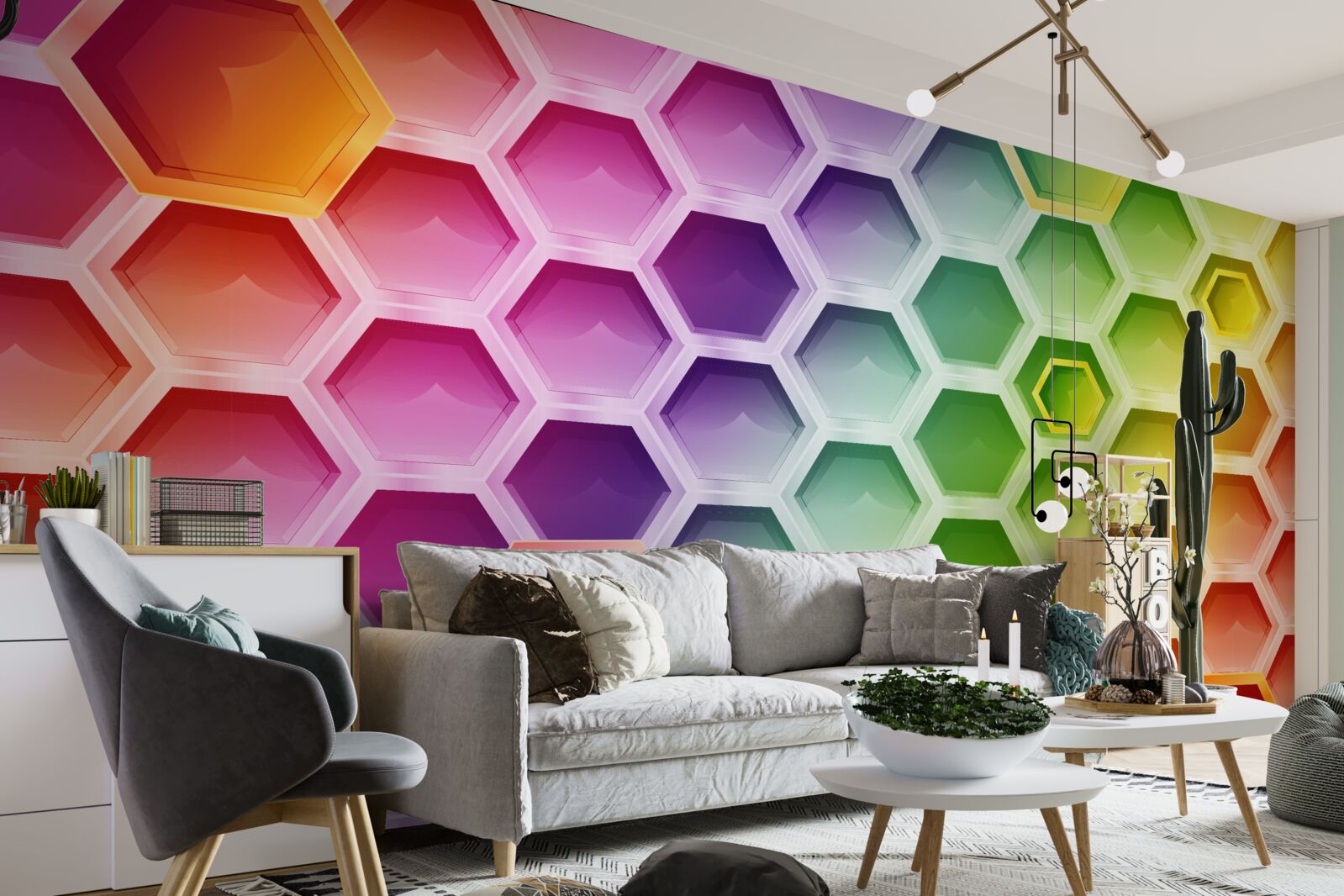 Fototapeta viacfarebné svetlé úle