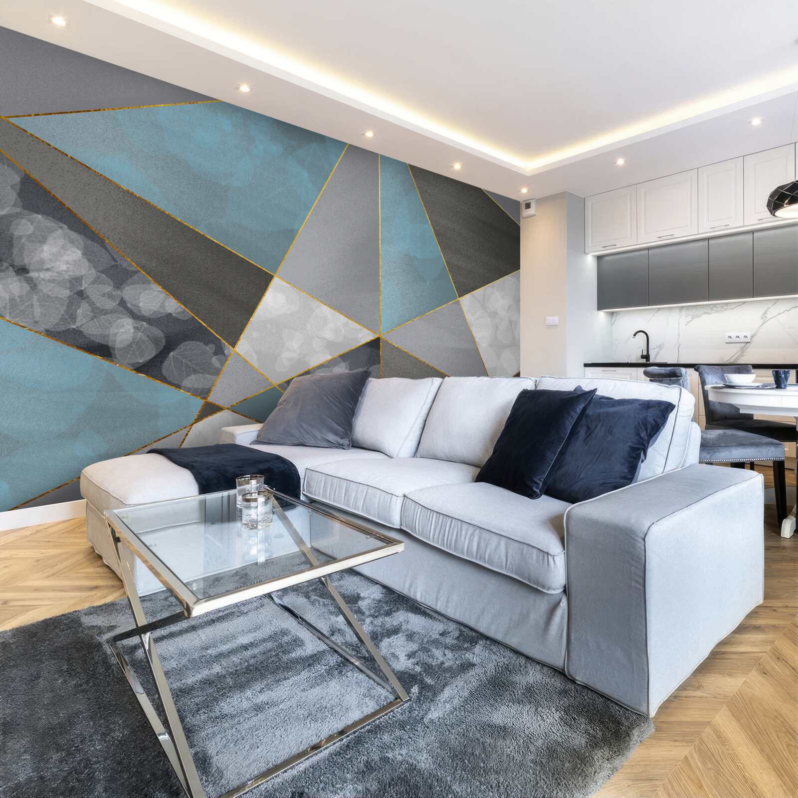 Fototapeta jedinečné pozadie s geometrickými motívmi