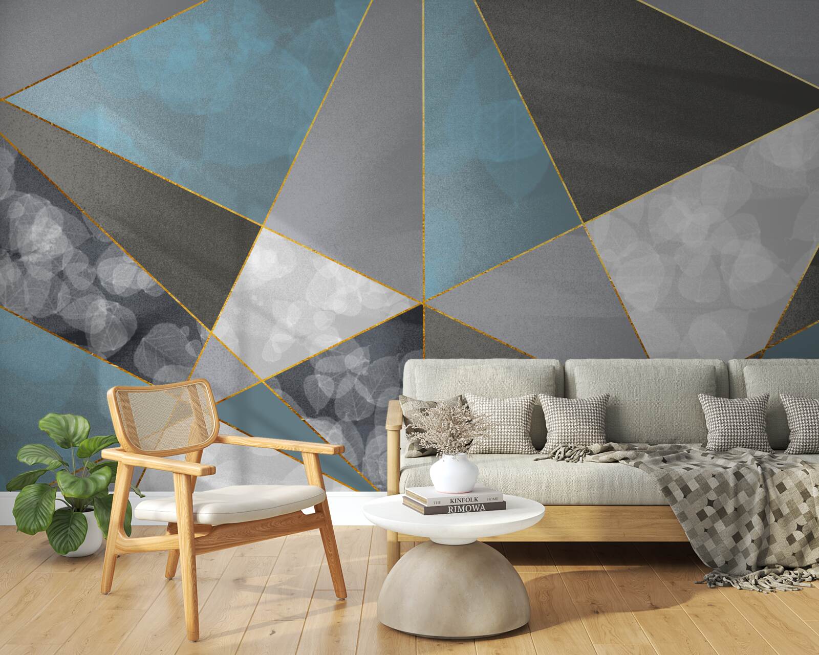 Fototapeta jedinečné pozadie s geometrickými motívmi