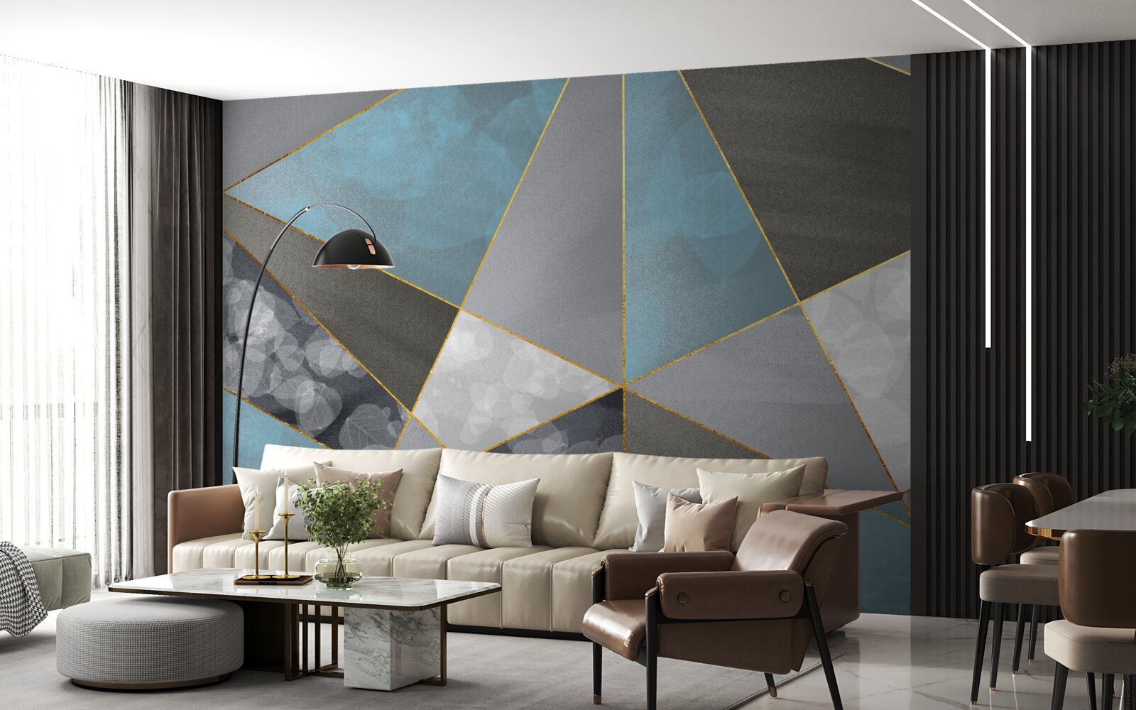 Fototapeta jedinečné pozadie s geometrickými motívmi