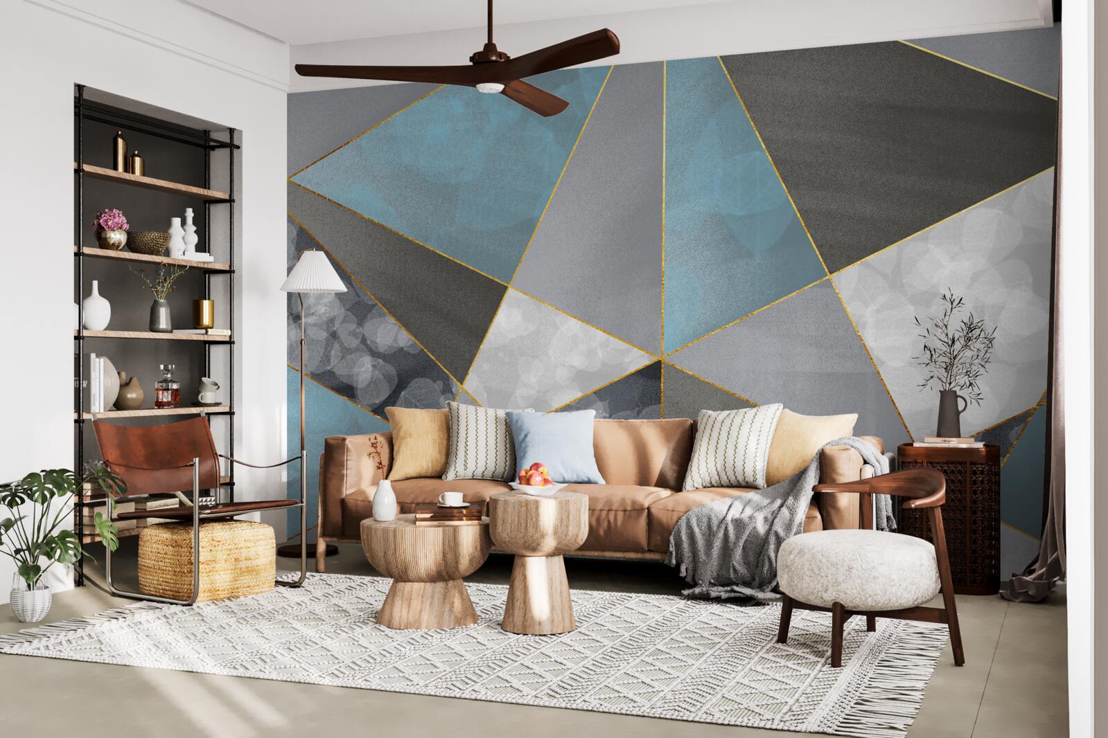 Fototapeta jedinečné pozadie s geometrickými motívmi