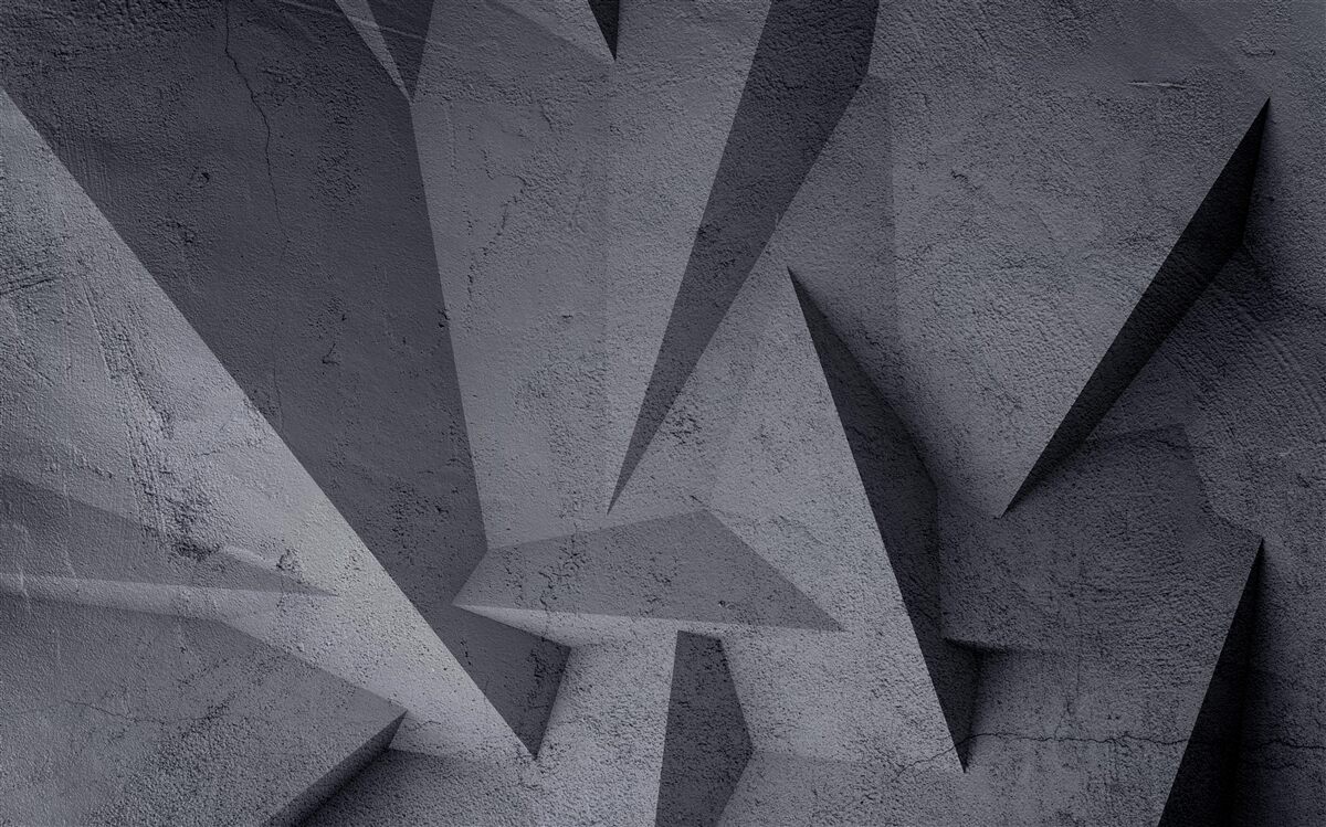 Fototapeta čierna geometria v 3D priestore