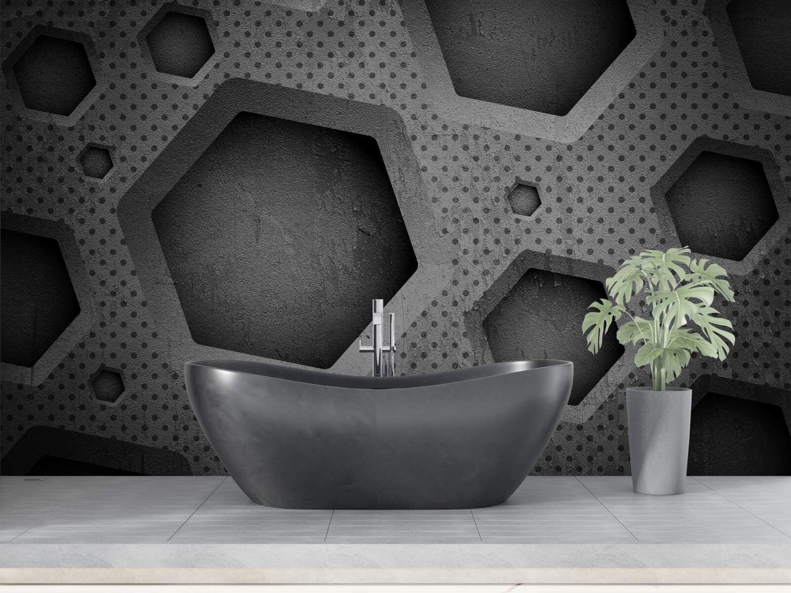 Fototapeta abstraktná šesťuholníková bariéra