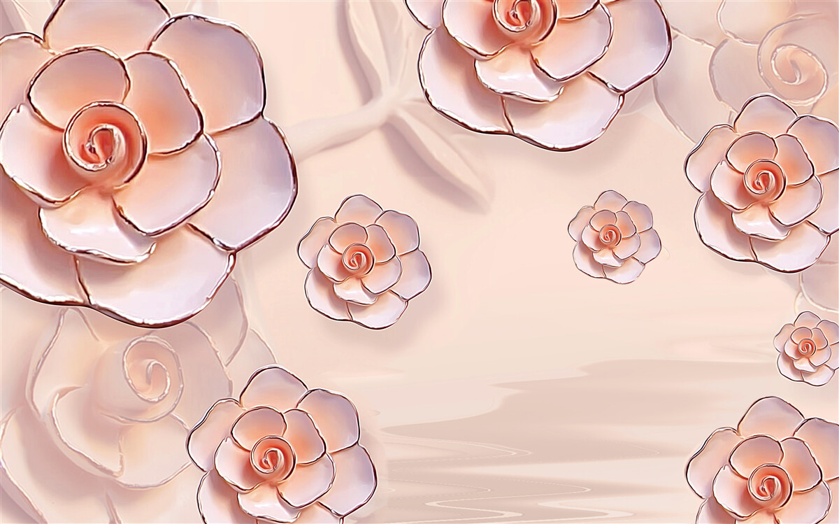 Fototapeta ružové porcelánové ruže