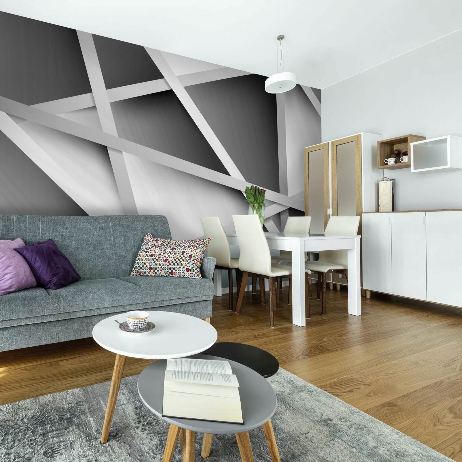 Fototapeta nejednoznačné šedé rozostrenie