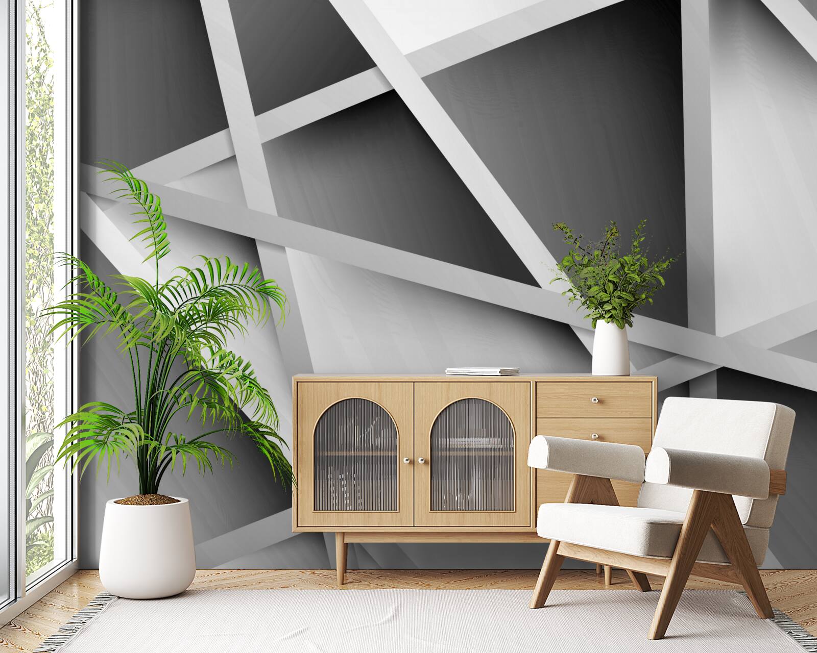 Fototapeta nejednoznačné šedé rozostrenie