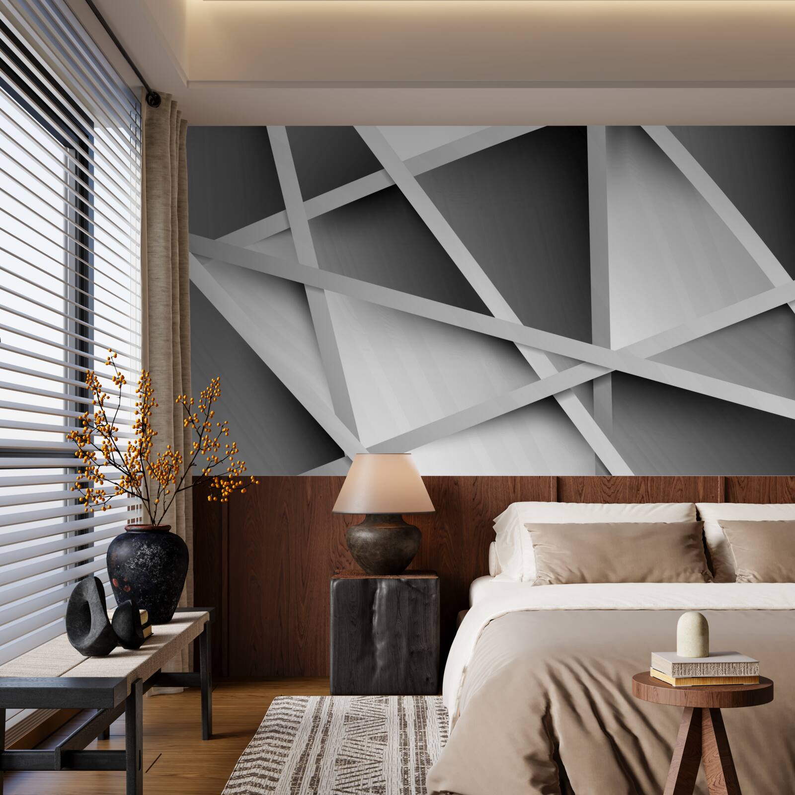 Fototapeta nejednoznačné šedé rozostrenie