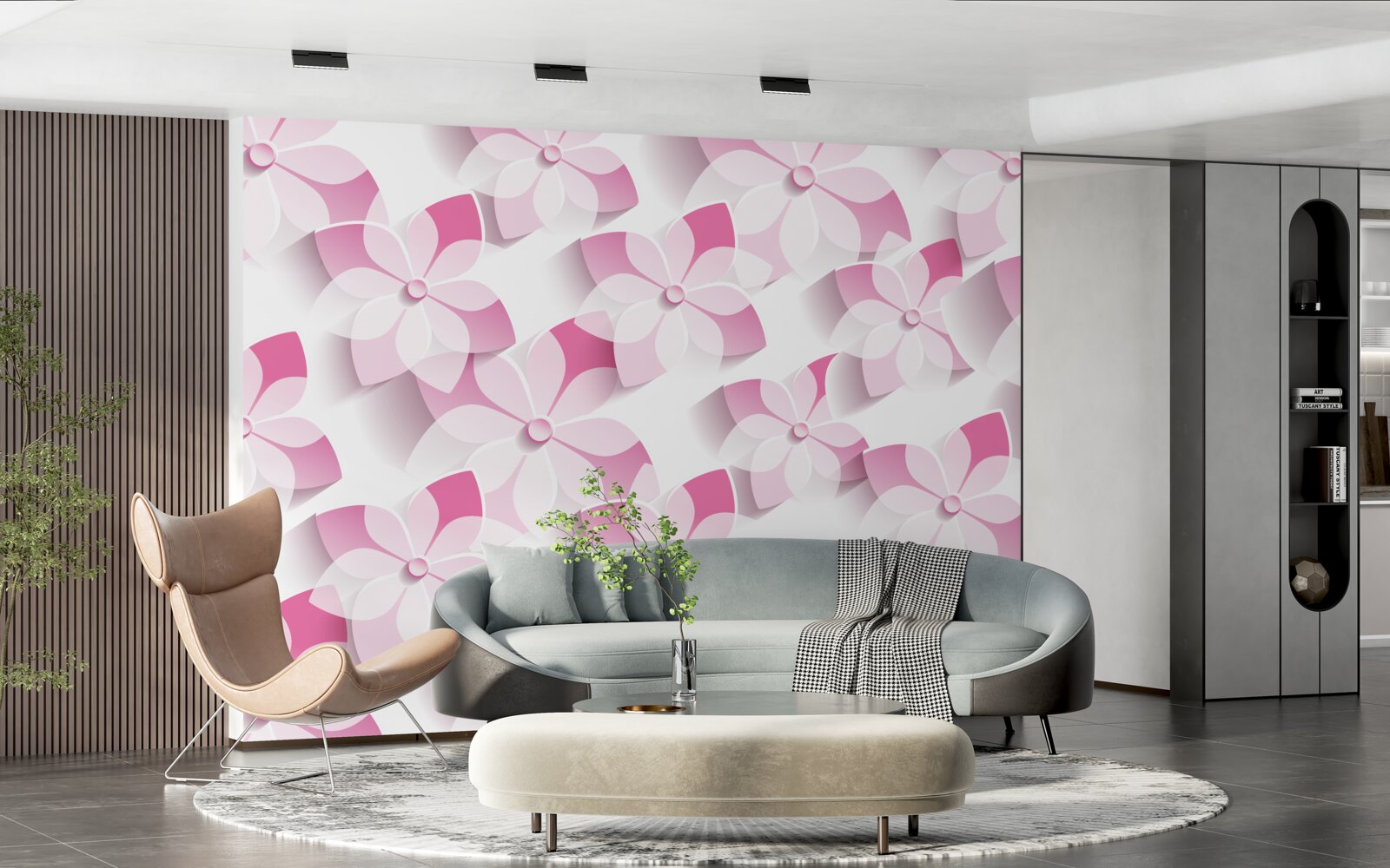 Fototapeta pozadie v ružových kvetinových odtieňoch