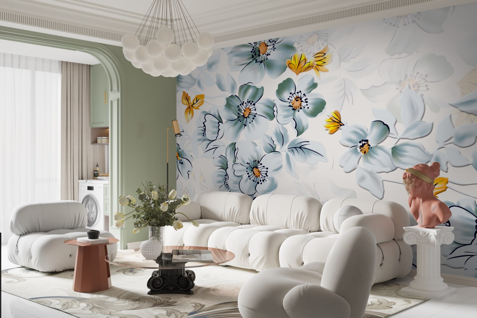 Fototapeta kvety sa nežne otvárajú