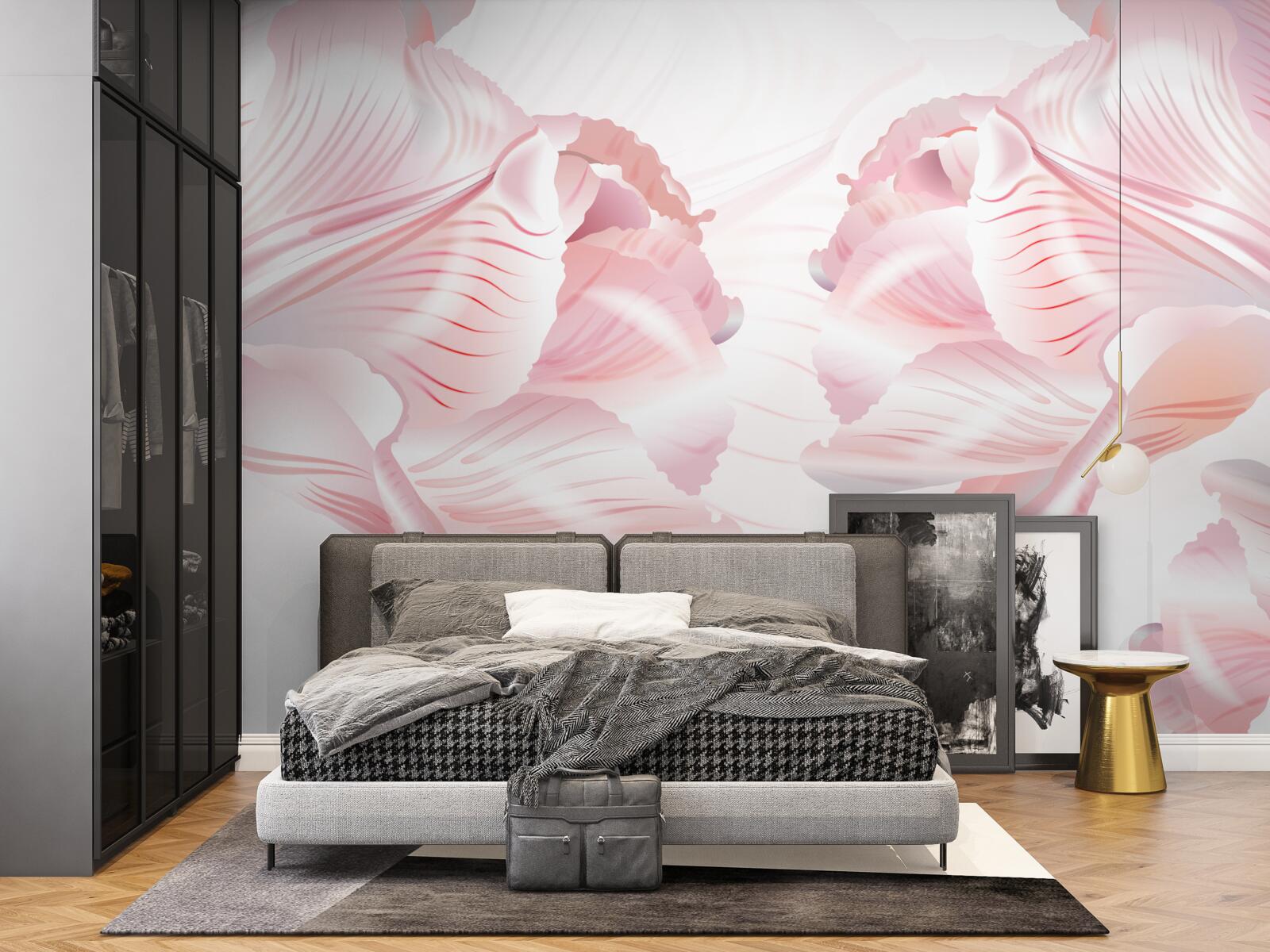 Fototapeta ružové tulipány s romantickou náladou