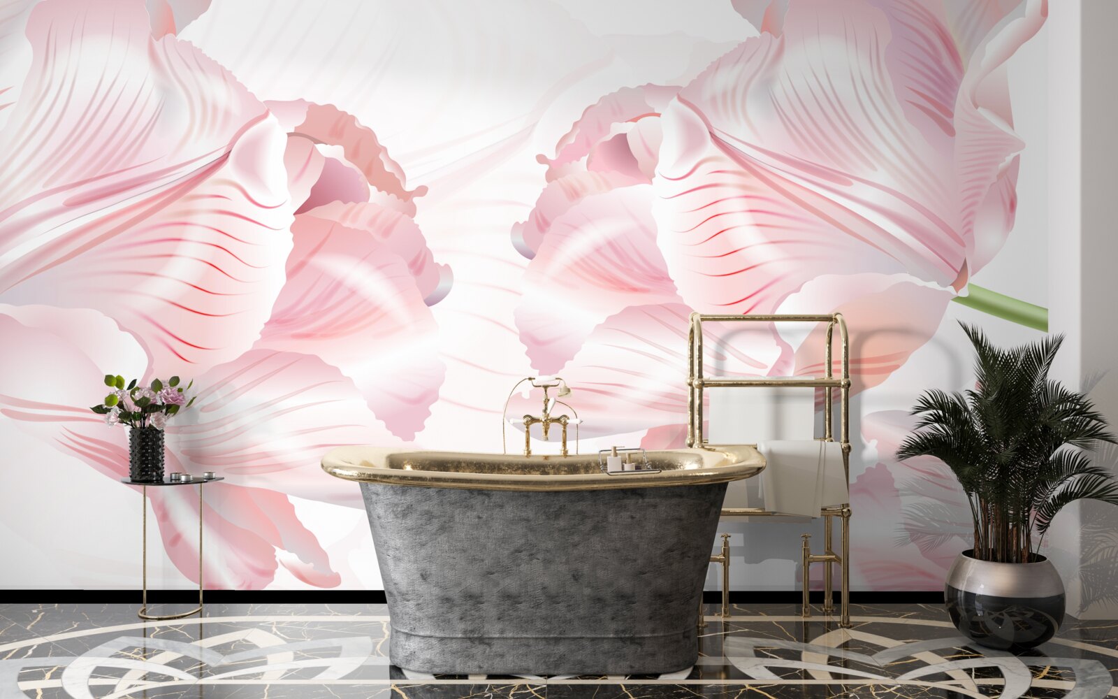 Fototapeta ružové tulipány s romantickou náladou