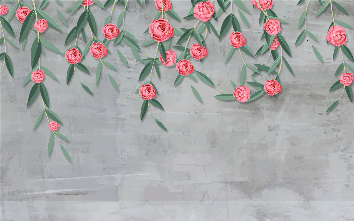 Fototapeta kvetinové nokturno v ružových tónoch