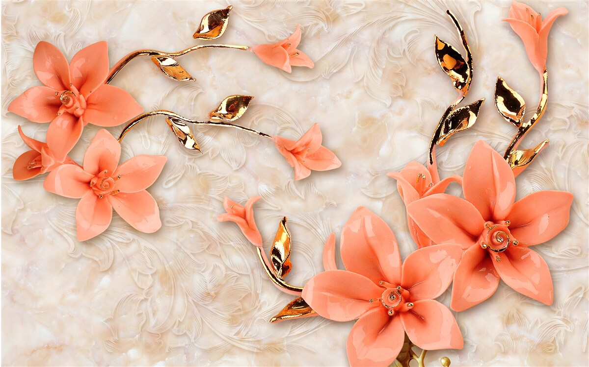 Fototapeta magnólia kvitnúca broskyňovými odtieňmi