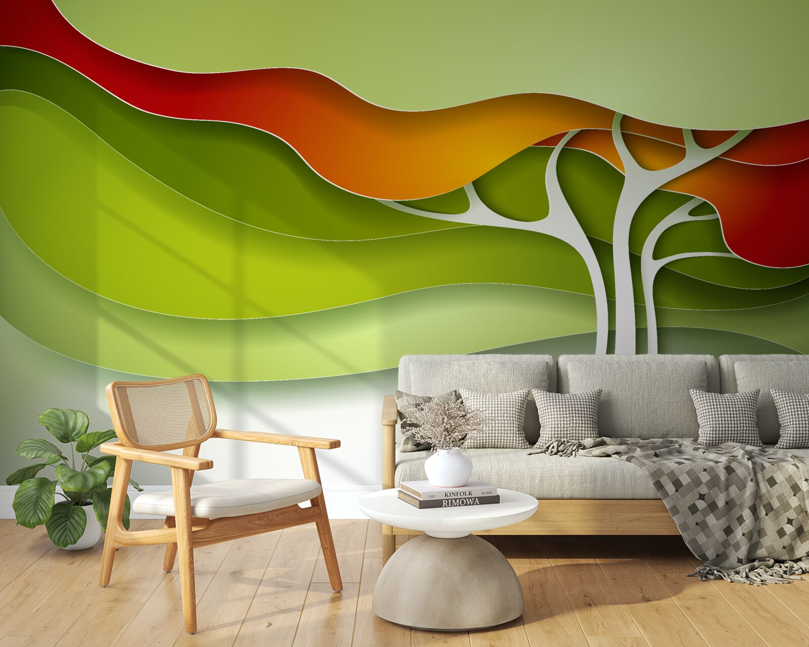 Fototapeta vrchol stromu je natretý svetlými odtieňmi jesene