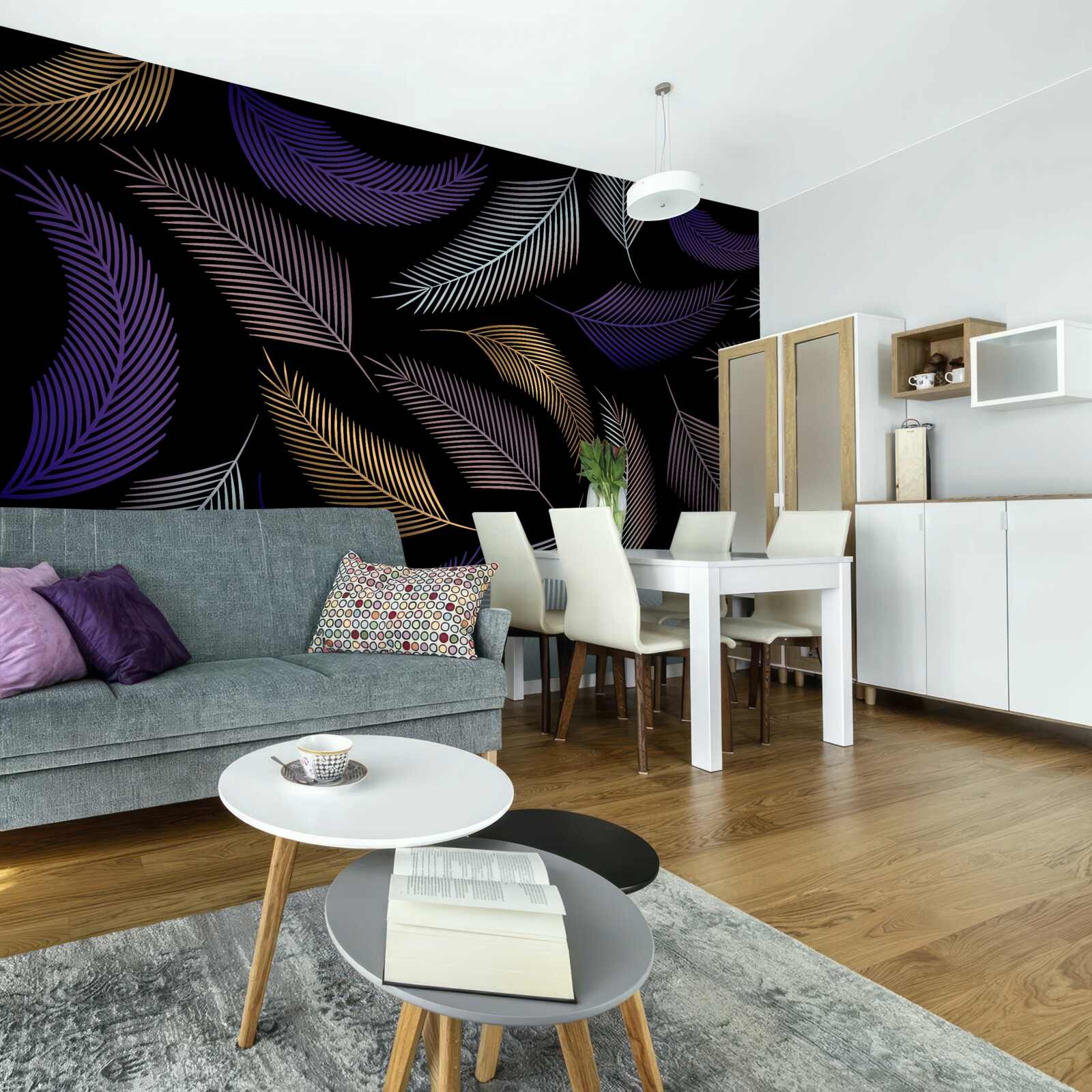 Fototapeta jesenné lístie v tmavých farbách