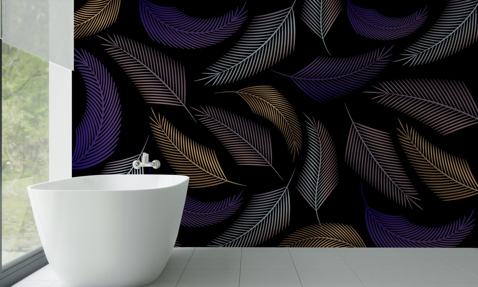 Fototapeta jesenné lístie v tmavých farbách