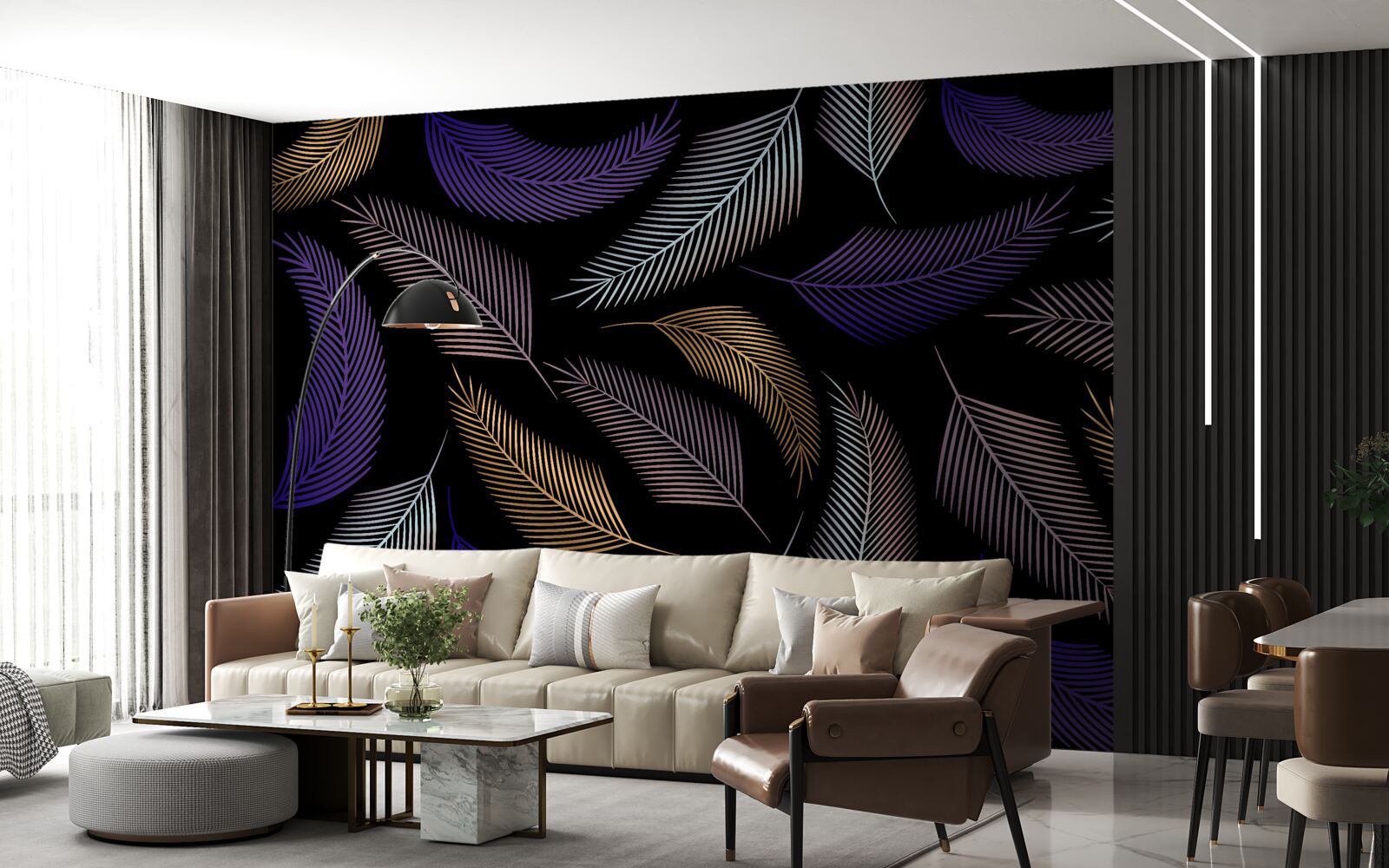 Fototapeta jesenné lístie v tmavých farbách