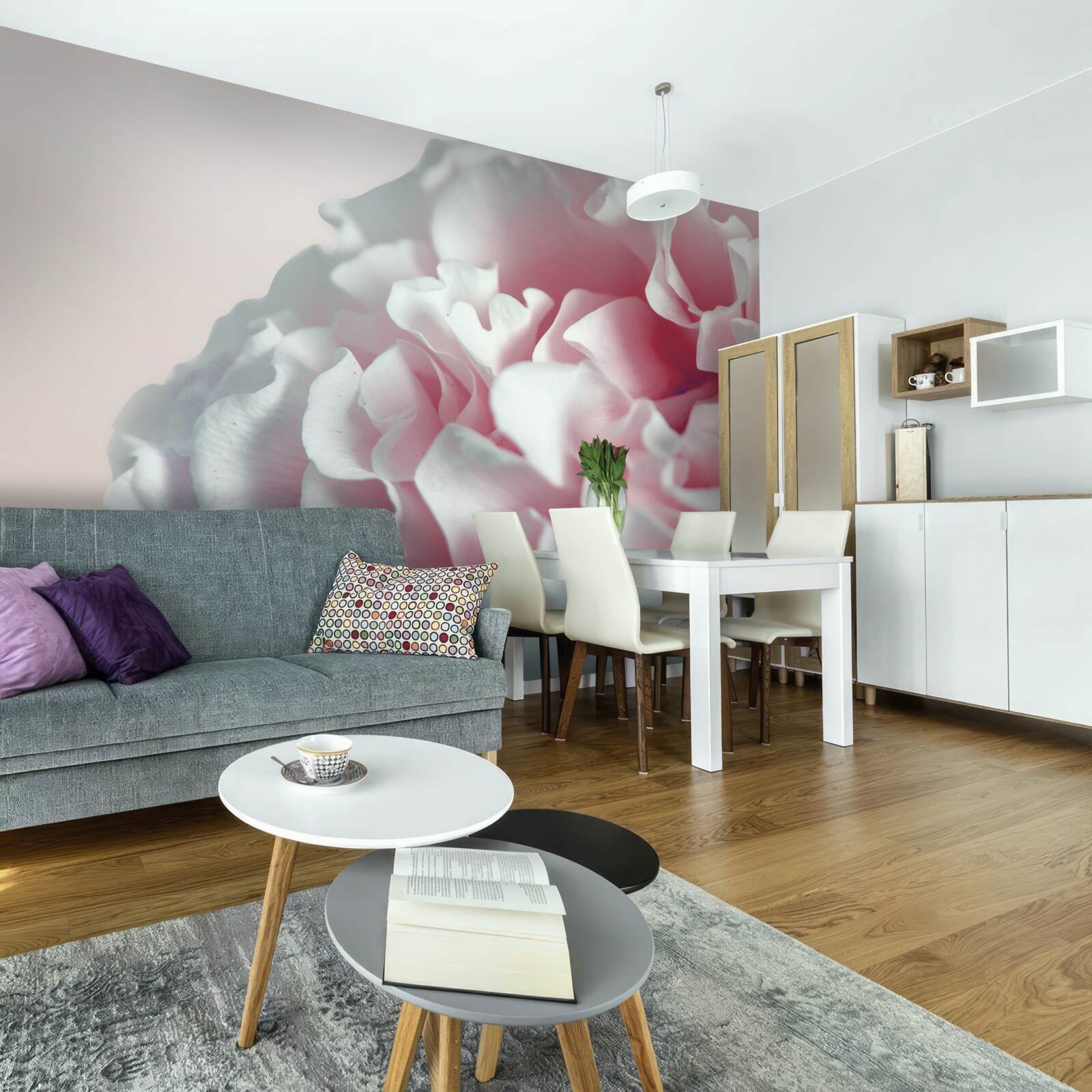 Fototapeta mäkký, svetloružový púčik