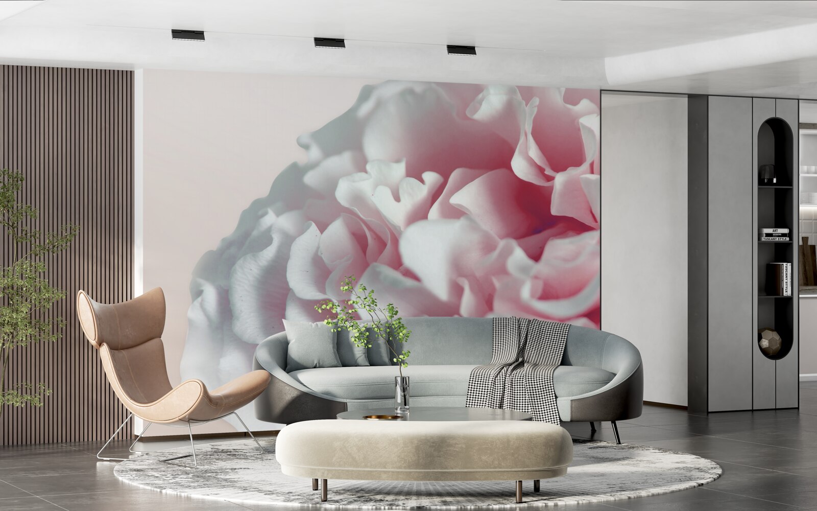 Fototapeta mäkký, svetloružový púčik