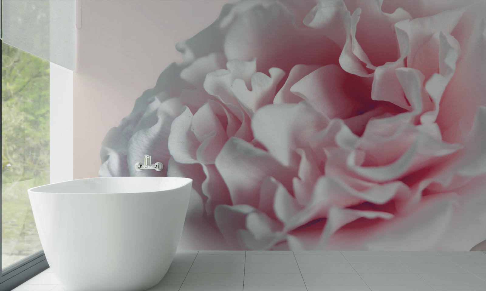 Fototapeta mäkký, svetloružový púčik