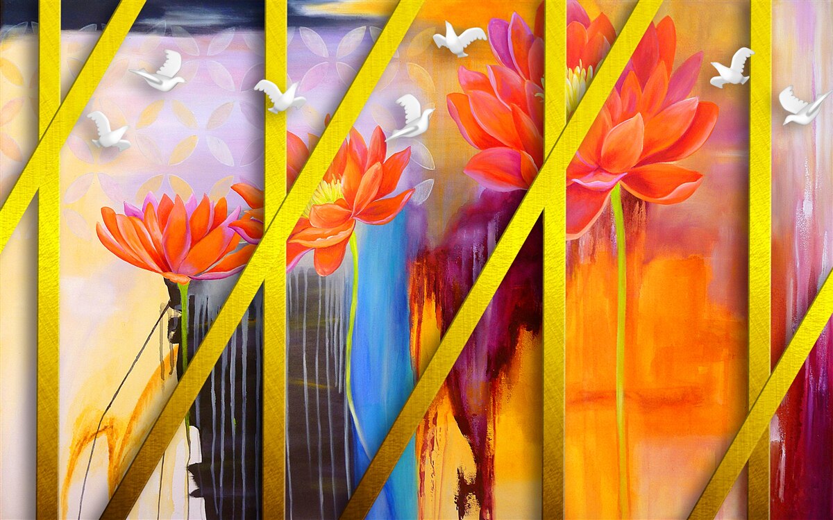 Fototapeta ohnivo farebná abstrakcia