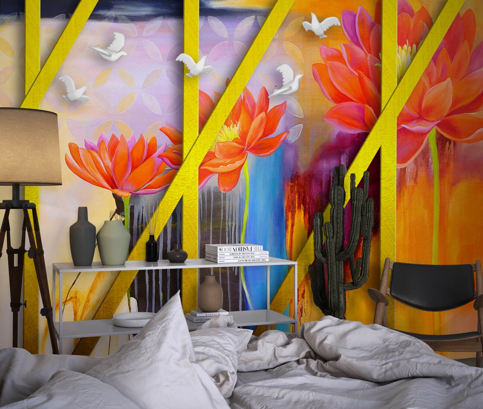 Fototapeta ohnivo farebná abstrakcia