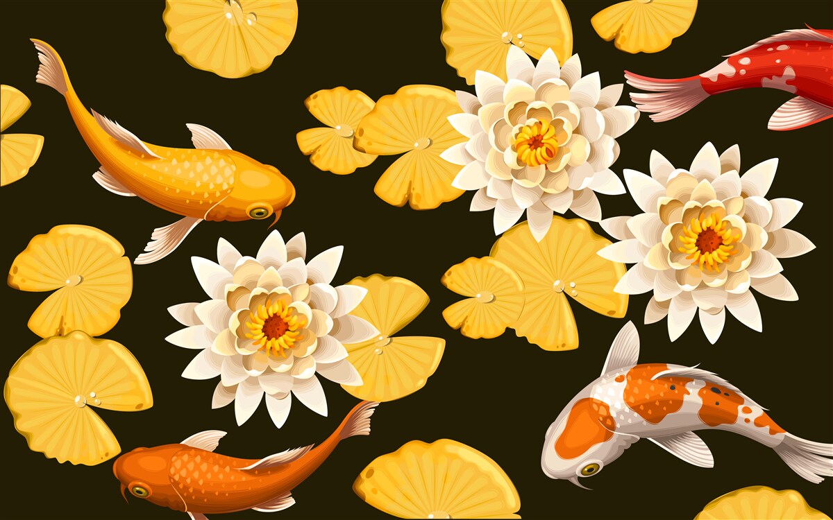 Fototapeta jesenné jazero zdobí rozkvitnutý lotos