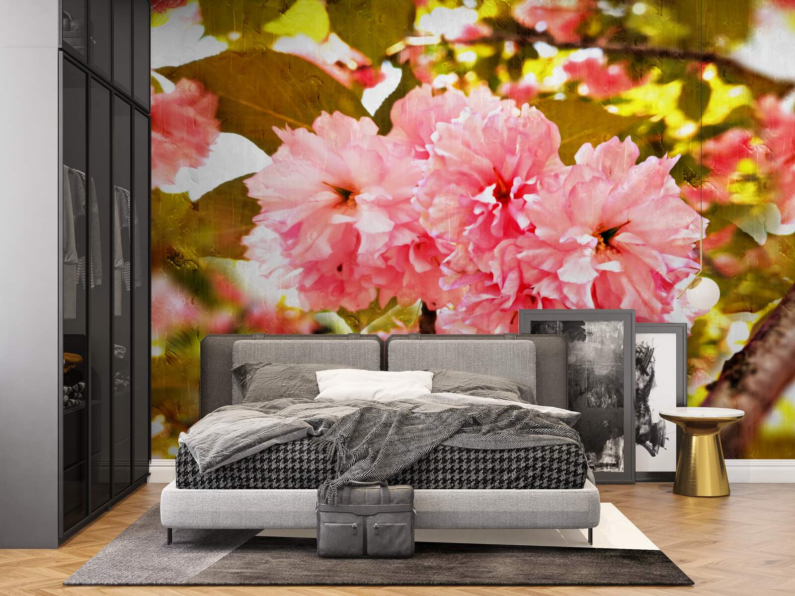 Fototapeta kanzan sakura v plnom kvete