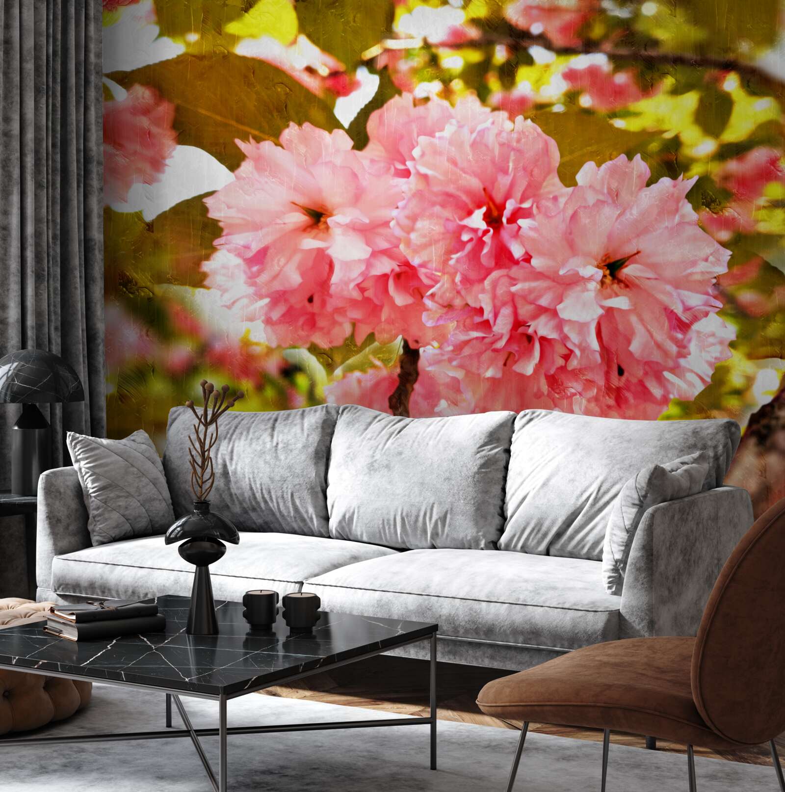 Fototapeta kanzan sakura v plnom kvete