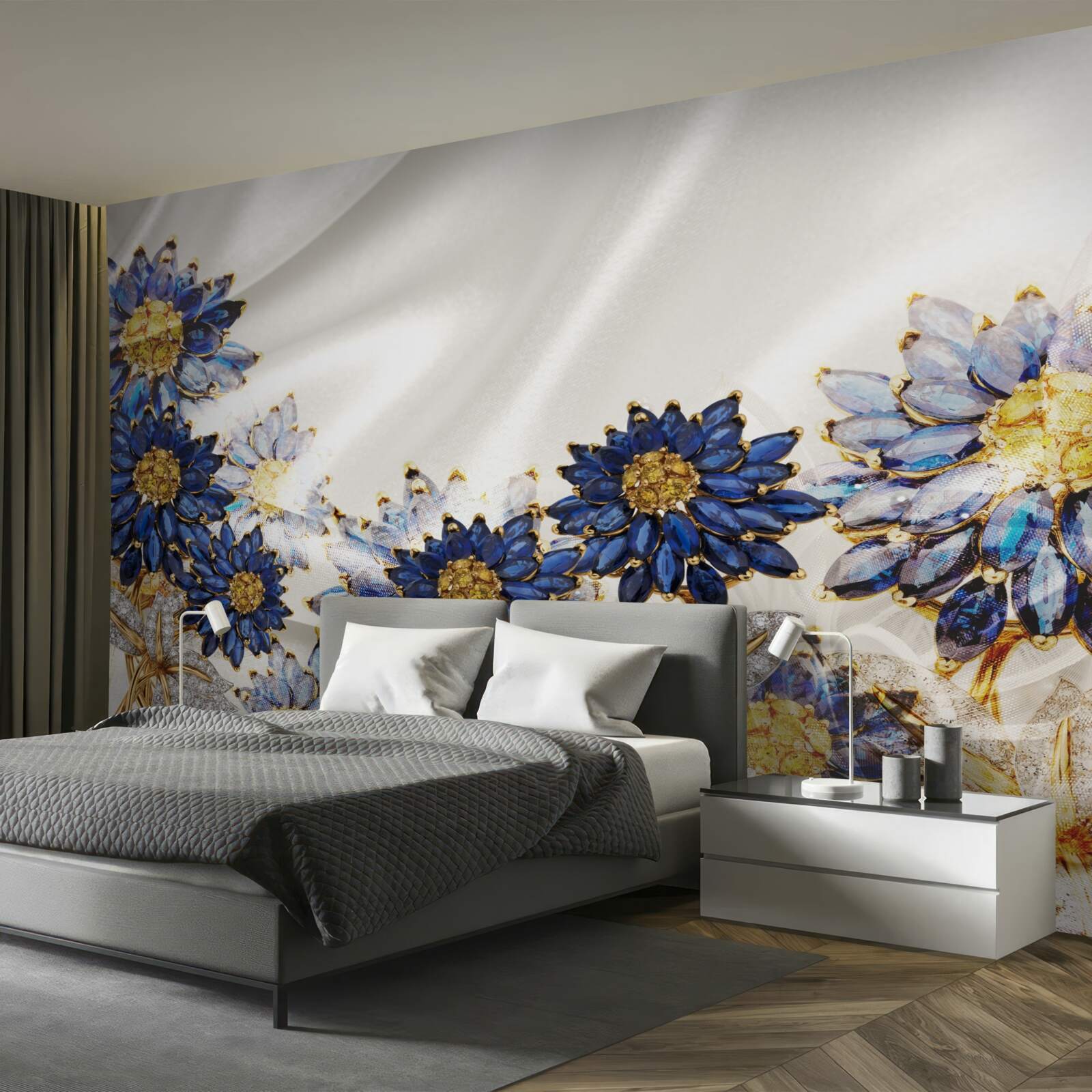 Fototapeta úžasné zafírové kvety