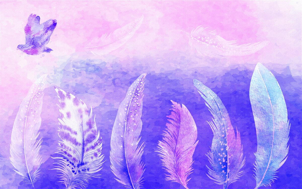 Fototapeta vták letiaci cez perie