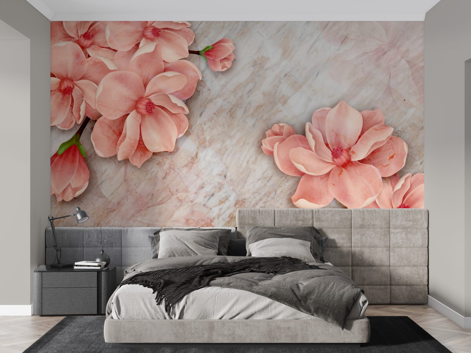 Fototapeta magnólie s ružovými kvetmi