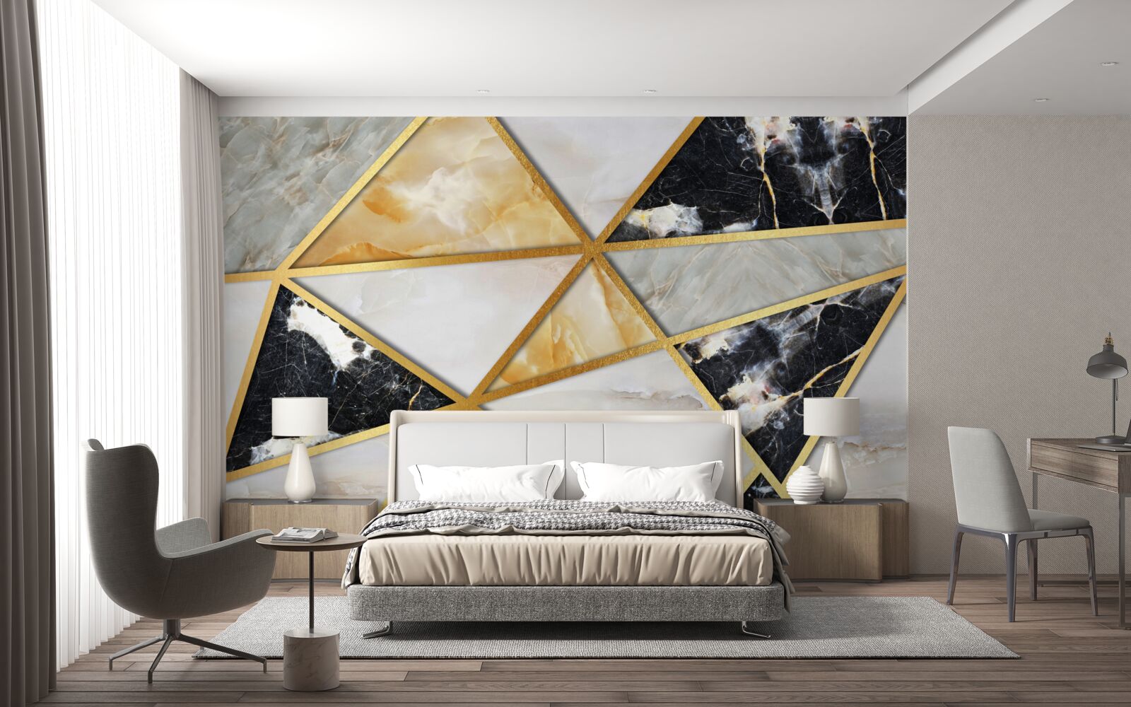 Fototapeta mramorové pozadie s geometrickým vzorom