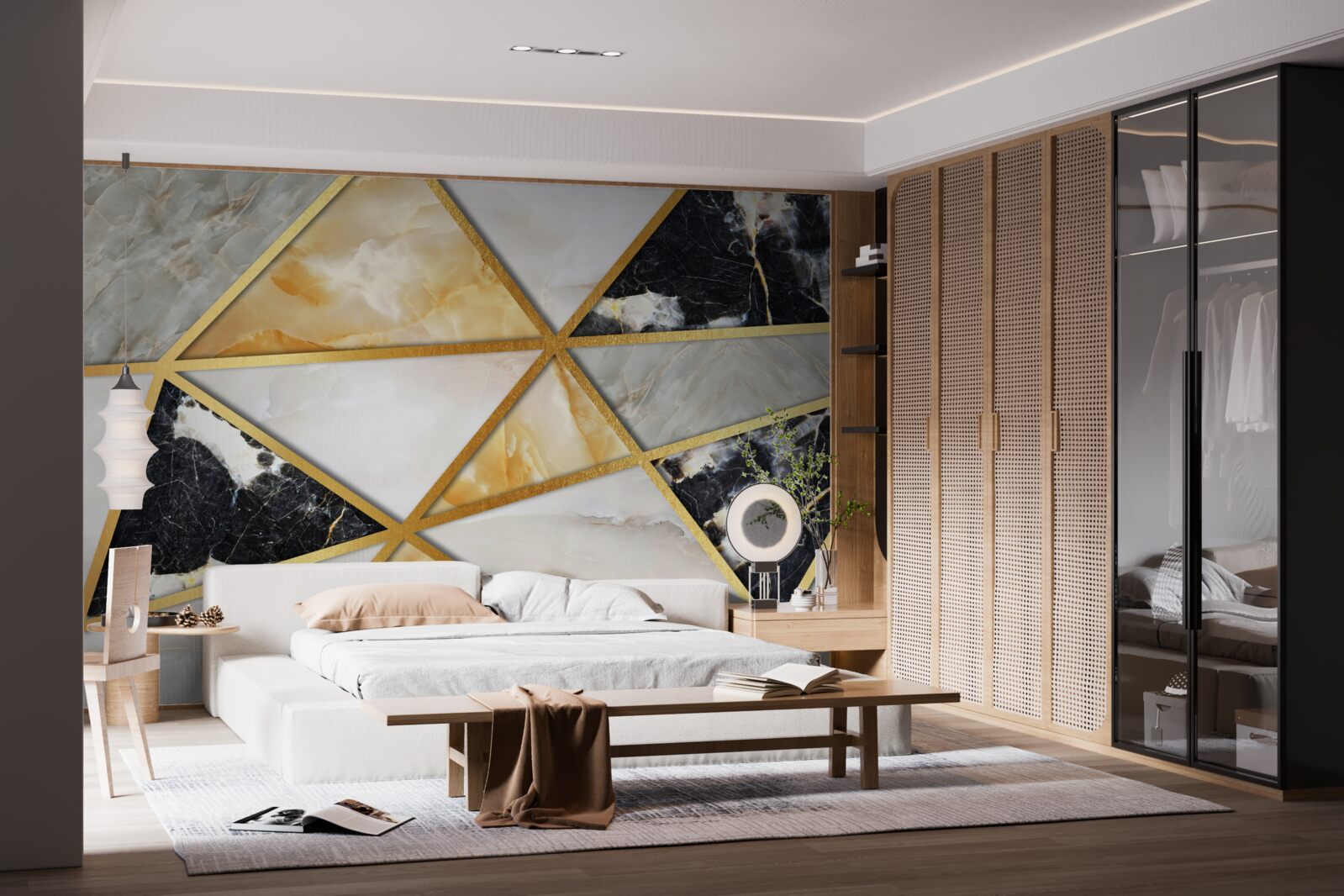 Fototapeta mramorové pozadie s geometrickým vzorom