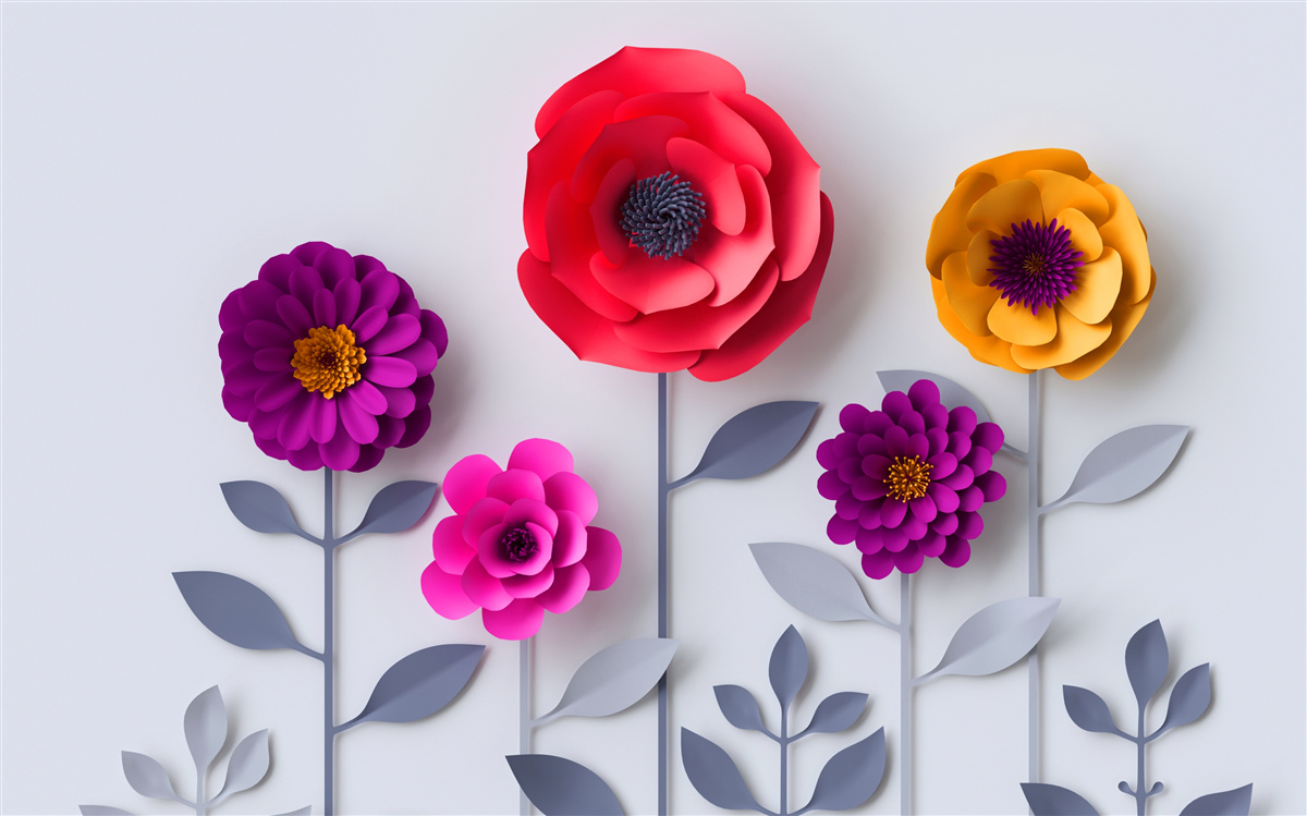 Fototapeta farebné kvety