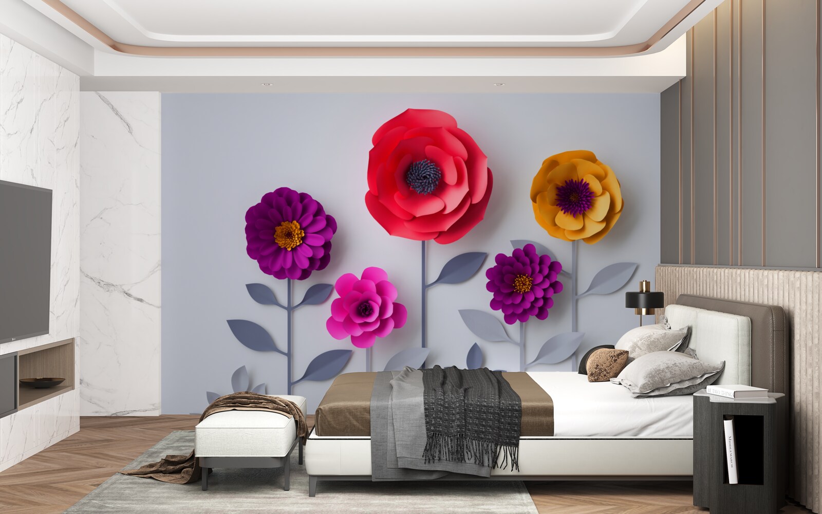 Fototapeta farebné kvety