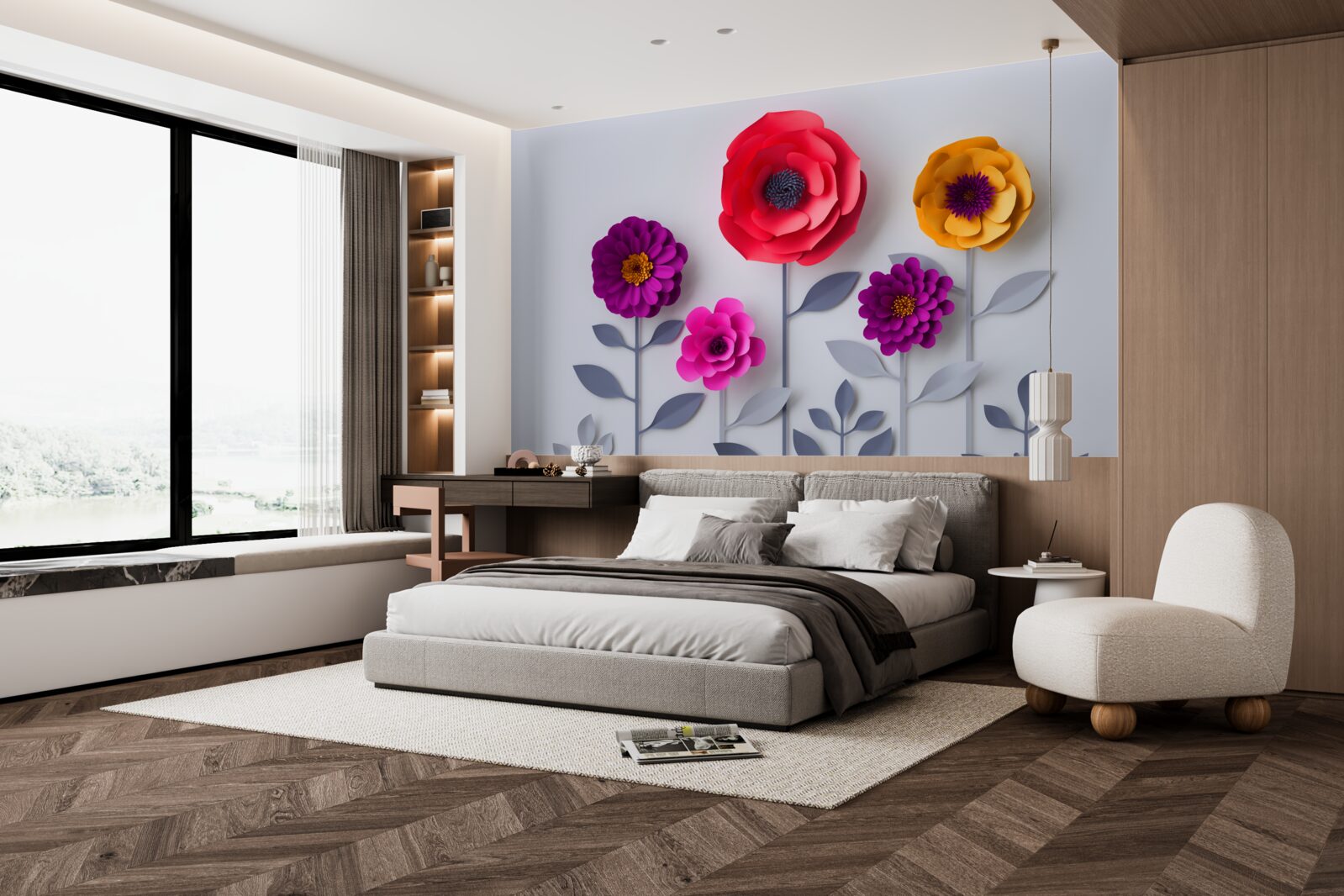 Fototapeta farebné kvety