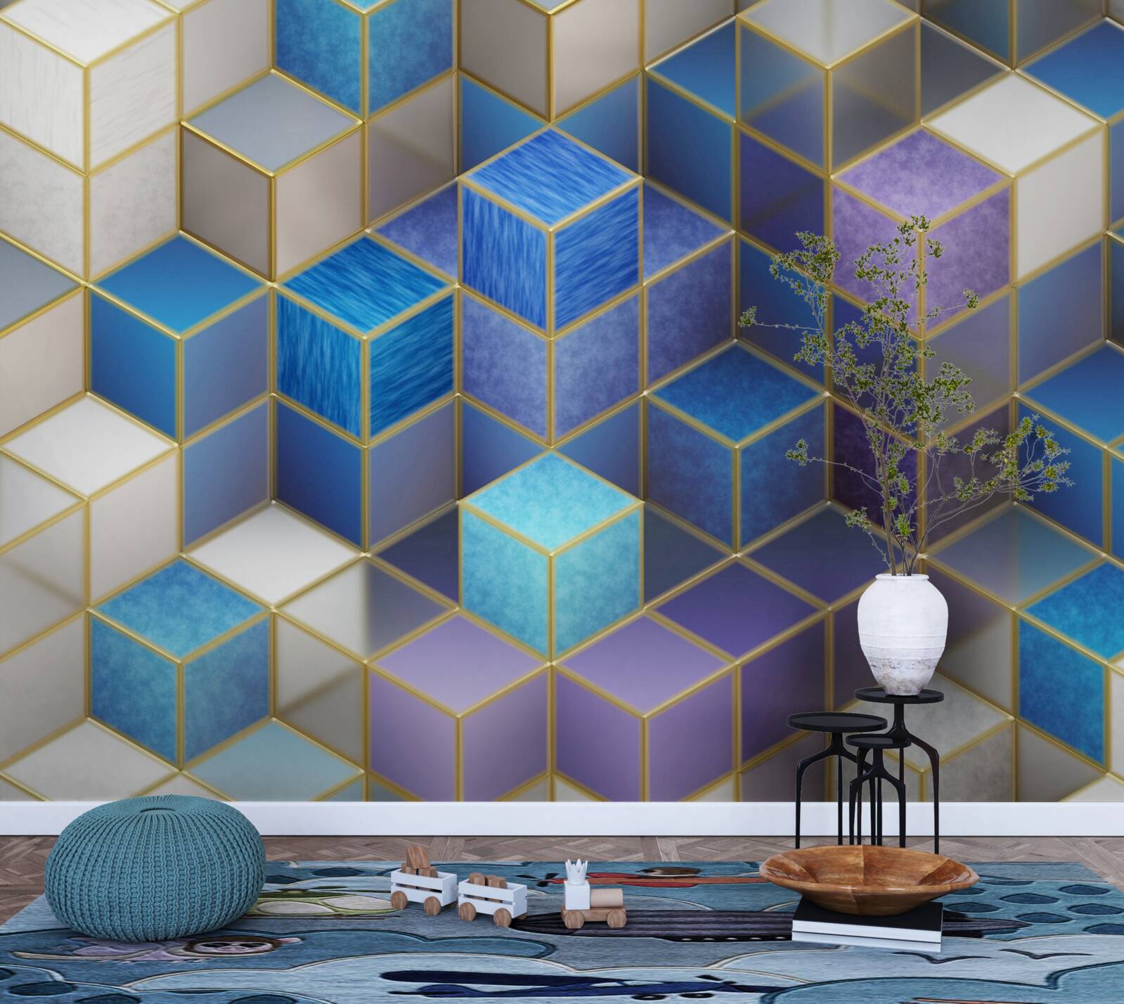 Fototapeta kolekcia kociek v rôznych farbách