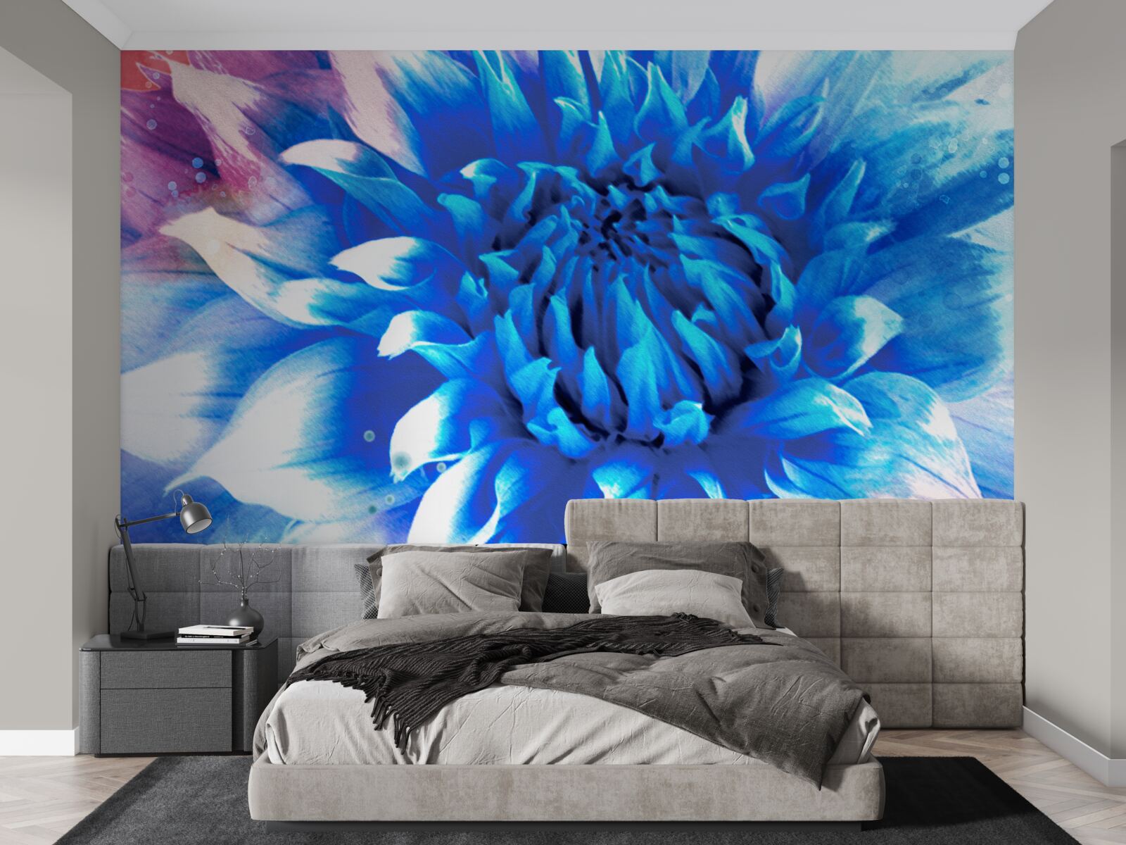 Fototapeta modrá ako azúrová astra