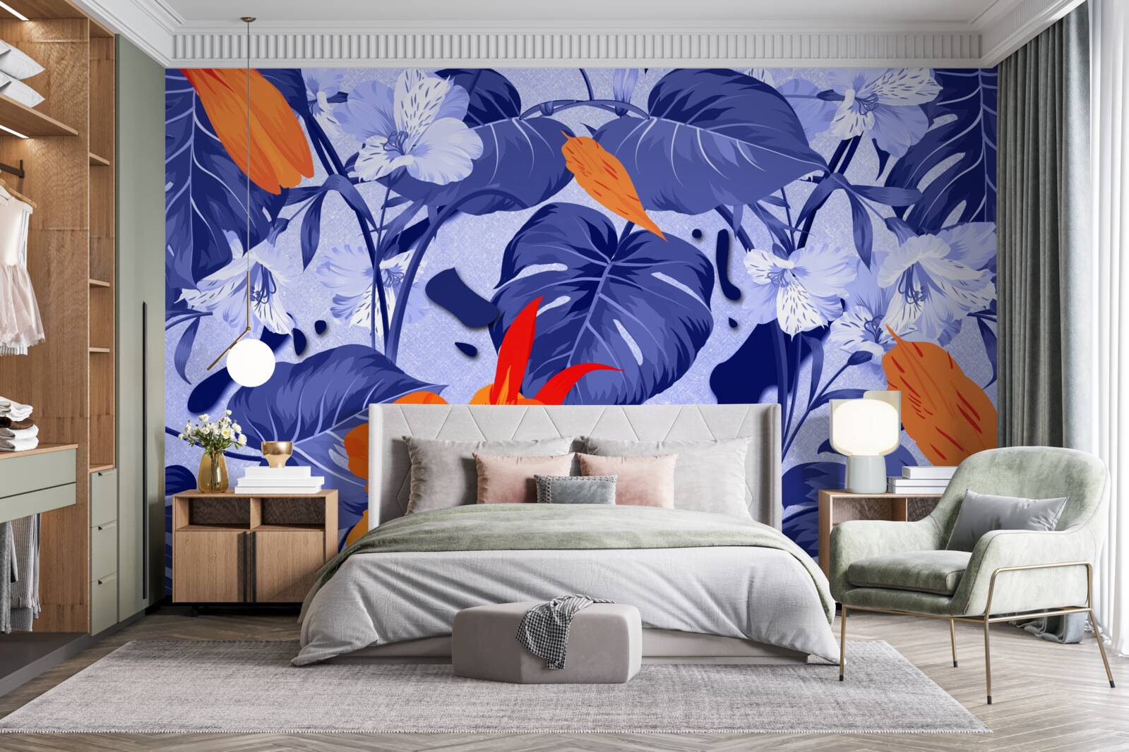 Fototapeta tropická broskyňová ľalia