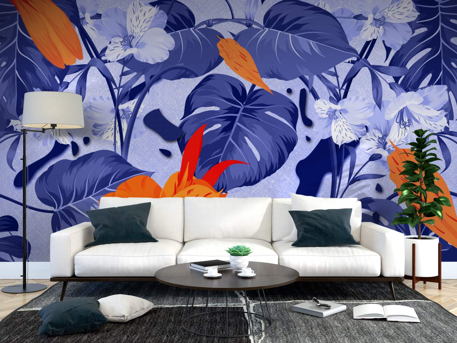 Fototapeta tropická broskyňová ľalia