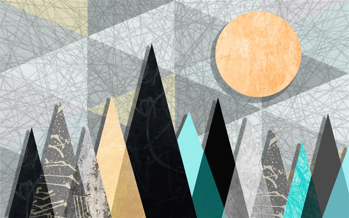 Fototapeta zapadajúce slnko nad borovicovým lesom