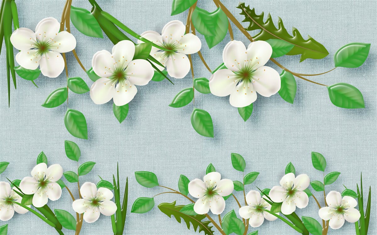 Fototapeta kvitnúce stromy na jar proti modrej oblohe