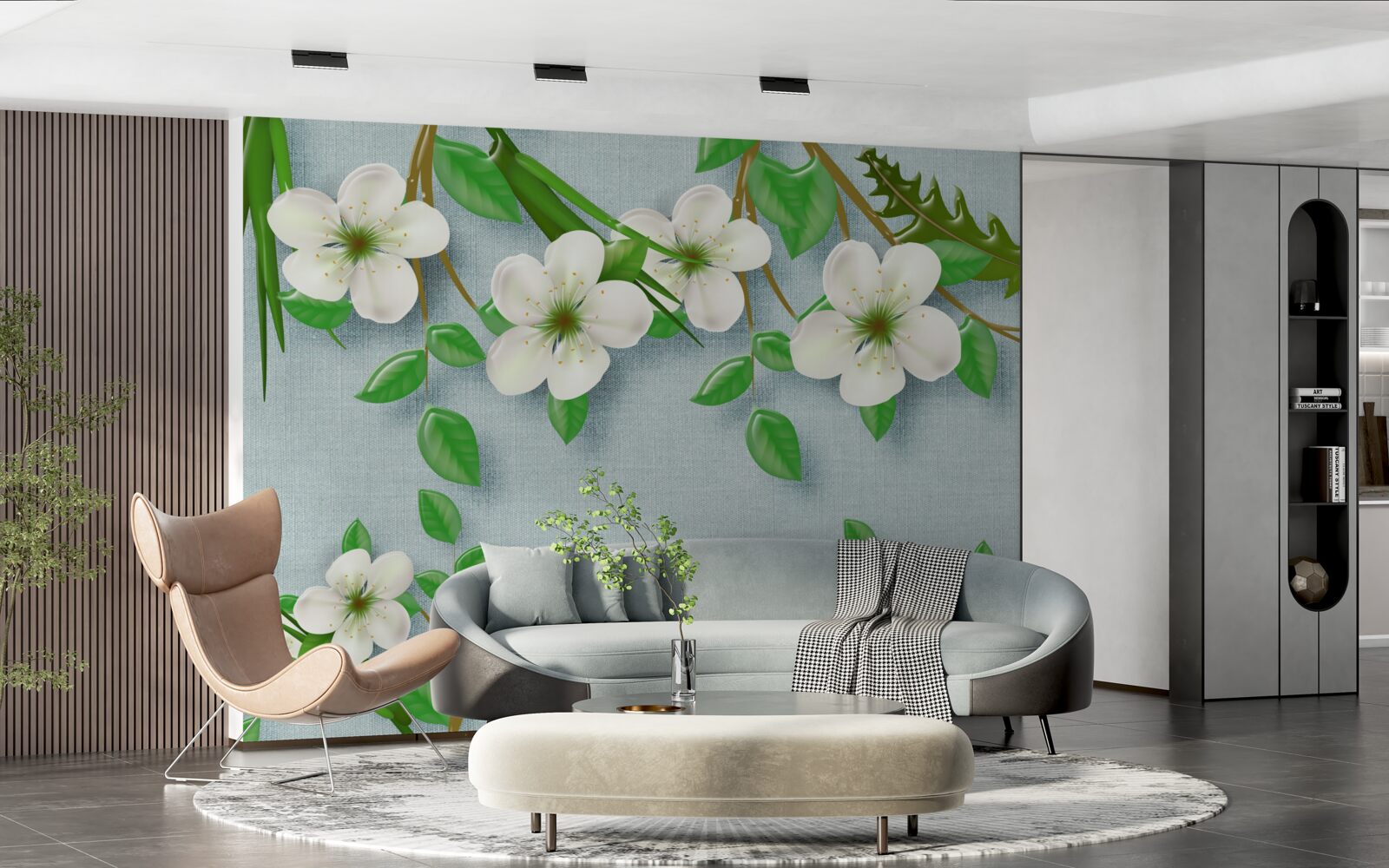 Fototapeta kvitnúce stromy na jar proti modrej oblohe