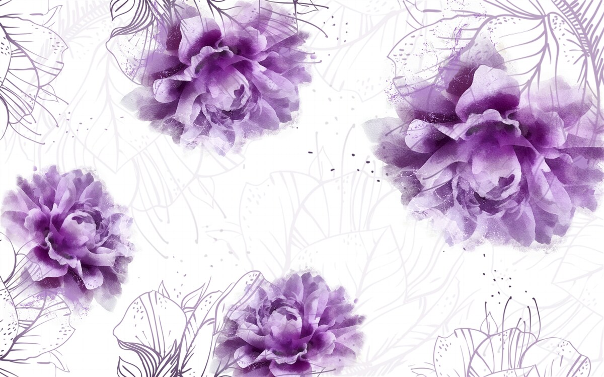 Fototapeta pivonky majú krásny fialový odtieň